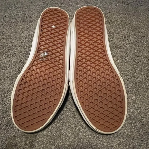 Black and White Vans Sk8 High-Top Sneakers - Picture 9 of 10